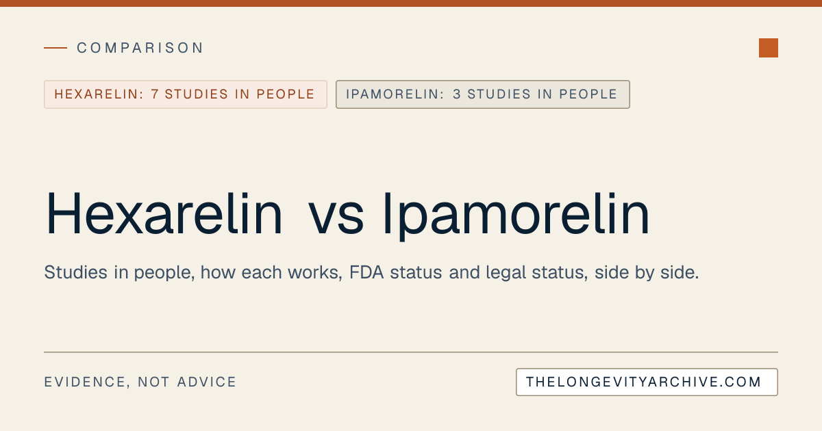Hexarelin vs Ipamorelin: dosage and evidence compared